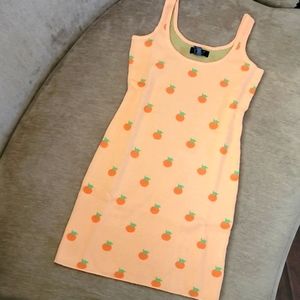 Just Polly Juicy Orange Sweater Dress